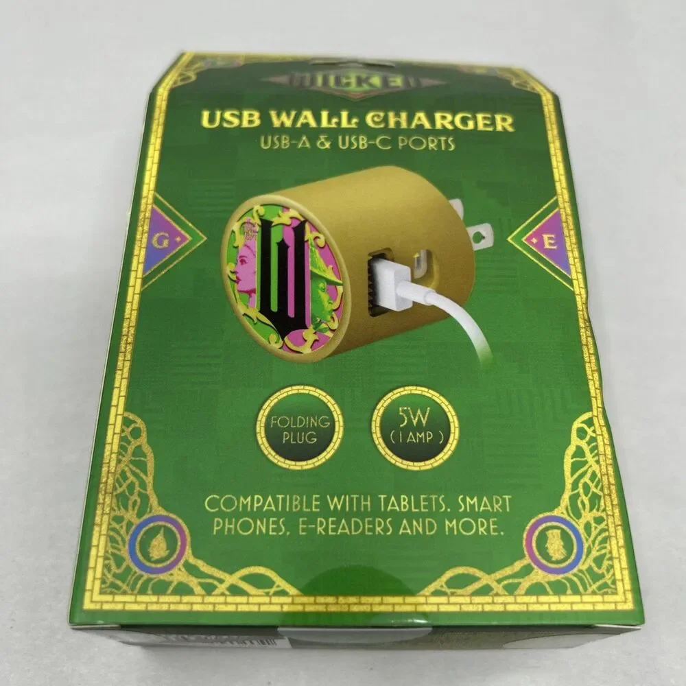 Wicked The Movie USB Wall Charger NEW